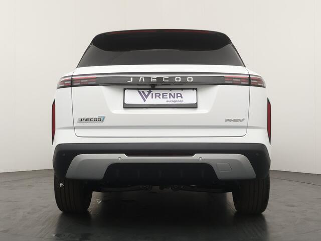 Jaecoo 7 1.5 PHEV Exclusive 1500 KG Trekgewicht - Elektrisch verstelbare geheugen stoel(en) - Head-up display - Draadloos Apple Carplay/Android Auto - Panorama dak - Elektrische achterklep - Achteruitrij camera - Parkee Fabrieksgarantie t/m 10-12-2032