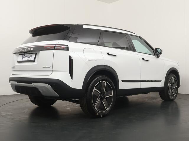 Jaecoo 7 1.5 PHEV Exclusive 1500 KG Trekgewicht - Elektrisch verstelbare geheugen stoel(en) - Head-up display - Draadloos Apple Carplay/Android Auto - Panorama dak - Elektrische achterklep - Achteruitrij camera - Parkee Fabrieksgarantie t/m 10-12-2032