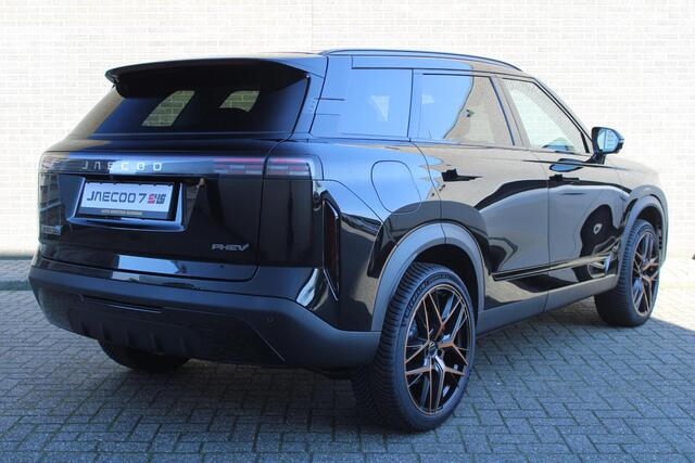 Jaecoo 7 1.5 GDI Exclusive PHEV BLACK EDITION Automaat, Schuif-Kanteldak, 1500 KG trekgewicht, Navigatie, 20" LM velgen, Elektrische achterklep, Luxe lederen bekleding, 7 jaar garantie