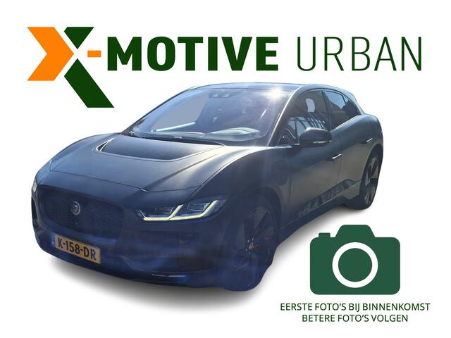 Jaguar i-Pace EV400 HSE 90 kWh | Compleet Carbon exterieur | 22" Carbon | Volleder | Meridian Surround | CarPlay | 360 Camera | MatrixLex | Achterbank verw | Alcantara hml | Etc.. (Wrap Matt Black, orgineel Corris Grey Antraciet metallic)