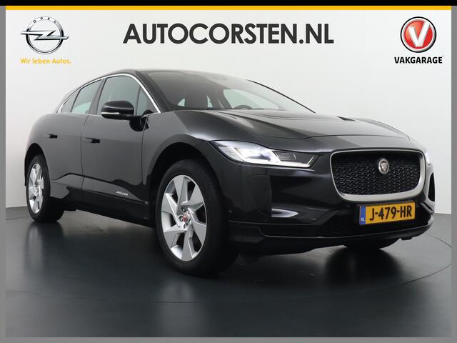 Jaguar i-Pace EV400 400pk SE 90kWh AWD Leer+Elektr. Meridian®-Audio Apple Carplay Android Auto Navi Led-v+a Ecc Camera Cruise Control Keyless Pdc Lmv Led Bordherkenning Elektrische-Achterklep koplampreiniging Lane-Assist App-Connect ECT Voorverwarming/koeling WiFi Digi