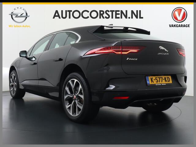 Jaguar i-Pace EV320 SE 90kWh SOH 95,5% AWD Leder Panoramadak Meridian(TM) Hifi Memory Navi Ecc 3D-Surround Camera Cruise Control Business Pack Apple Carplay Android Auto Stoel+Stuur+Voorruitverwarming Led Origineel Nederlandse Auto Nieuwprijs ¤76.050,-