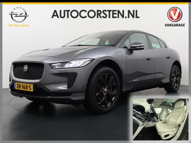 Jaguar i-Pace EV400 S AWD 90kWh Leder+Memory Panoramadak Camera Meridian®-Audio Stoelverwarming Navi Ecc Apple Carplay Android Auto Cruise Control Elek.Voorstoelen Voorruitverwarming DAB+ Led Verkeersbord detectie Rijstrooksensor Wifi Origineel Nederlandse Auto