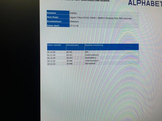 Jaguar i-Pace EV320 S Business Pack 90 kWh - Carplay, Navi, Cruise, Camera, Stoelverw.