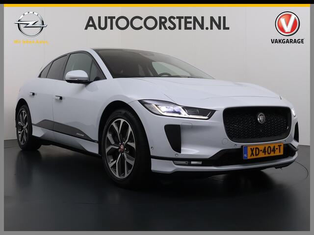 Jaguar i-Pace EV400 pk HSE First Edition 90 kWh AWD Pano-Dak Elektr.+Leer+Memory (Active-Air Suspension-)Luchtvering Matrix-LED Meridian®-Surround Audio 360°Camera Adap.Cruise Apple Carplay Android Auto Lmv 20" DAB Bluetooth Led Stuur-Stoel-Achterbank-Voorruitverwarmin