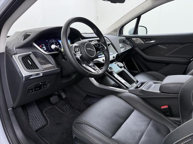 Jaguar i-Pace EV400 pk HSE First Edition 90 kWh AWD Pano-Dak Elektr.+Leer+Memory (Active-Air Suspension-)Luchtvering Matrix-LED Meridian®-Surround Audio 360°Camera Adap.Cruise Apple Carplay Android Auto Lmv 20" DAB Bluetooth Led Stuur-Stoel-Achterbank-Voorruitverwarmin