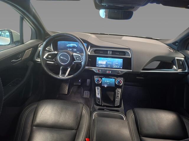 Jaguar i-Pace EV320 SE Business Pack 90 kWh / 3fase Laden / Trekhaak / Panoramadak / 360Camera / Leder / 20'' / Meridian / Keyless / Stuur+Stoelverwarming / Dodehoek / DAB / Cruise Control