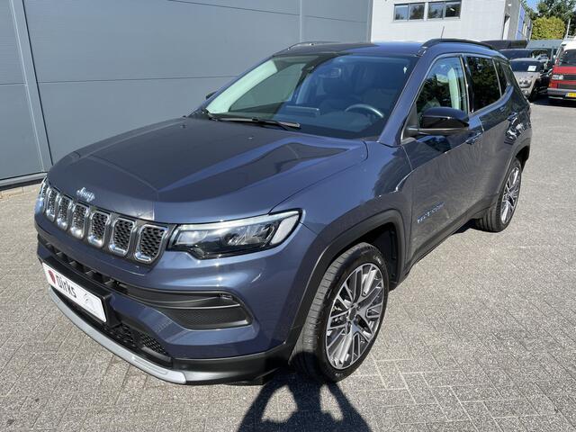 Jeep COMPASS 4xe 190 Plug-in Hybrid Electric Limited (Elektrisch Schuifdak - Elektrische klep - 360gr camera - Stoel-/-stuurverwarming - LED - 19"- Keyless Entry - Adaptieve Cruise Controle)