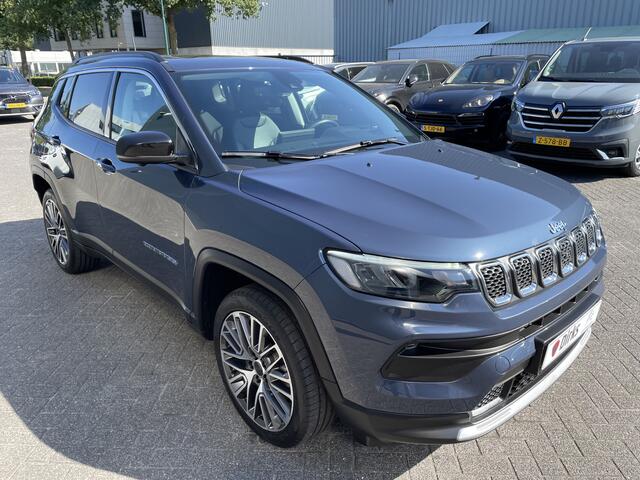 Jeep COMPASS 4xe 190 Plug-in Hybrid Electric Limited (Elektrisch Schuifdak - Elektrische klep - 360gr camera - Stoel-/-stuurverwarming - LED - 19"- Keyless Entry - Adaptieve Cruise Controle)