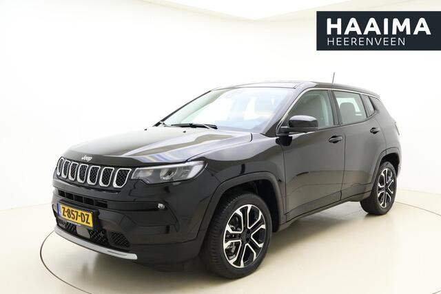 Jeep COMPASS 1.5T e-Hybrid Altitude Automaat | Navigatie | Rondomzichtcamera | Climate control | Keyless | Lichtmetalen velgen | Adaptive Cruise control | Half lederen bekleding