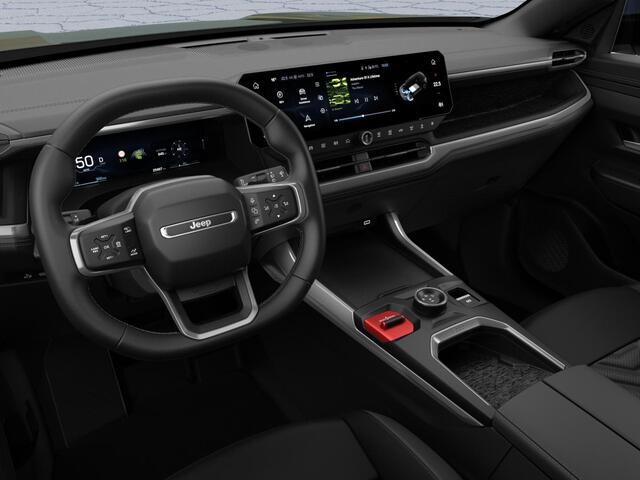 Jeep COMPASS First Edition 74 kWh | Adapt. Cruise | Camera | Carplay | 20" | Elektr. A-Klep | Navi | Winter Pack | Schuif/Kanteldak | Premium Pack | Conv. Pack | Warmtepomp