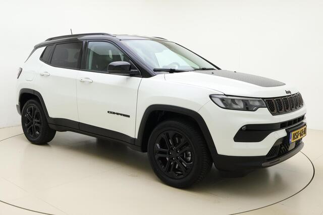 Jeep COMPASS 4xe 240 Plug-in Hybrid Electric S Automaat | Navigatie | Lederen bekleding | Camera | Keyless | Zwart dak | Dakrails | Lichtmetalen velgen black | Climate control
