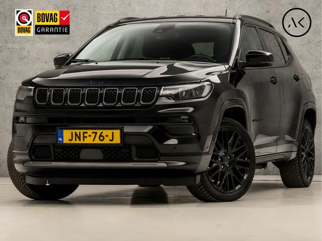Jeep COMPASS 4xe 240 Plug-in Hybrid Electric S 240Pk Automaat (VIRTUAL COCKPIT, APPLE CARPLAY, GROOT NAVI, STUUR/STOELVERWARMING, LEDEREN SPORTSTOELEN, CAMERA, ADAPTIVE CRUISE, GETINT GLAS, NIEUWSTAAT)