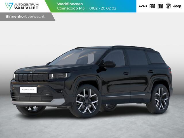 Jeep COMPASS First Edition 74 kWh | Adapt. Cruise | Camera | Carplay | 20" | Elektr. A-Klep | Navi | Winter Pack | Schuif/Kanteldak | Premium Pack | Conv. Pack | Warmtepomp
