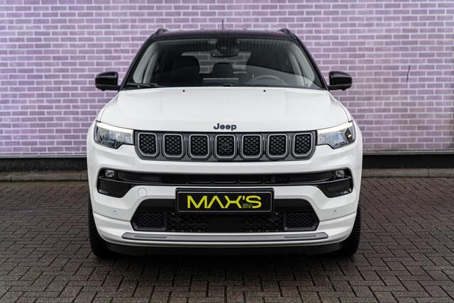 Jeep COMPASS 4xe 240 Plug-in Hybrid Electric S | PHEV | Adaptieve Cruise Control | Rondomzicht camera | Navigatie | Android Auto & Apple CarPlay | LED Koplampen | Stoel-/Stuurverwarming | Lederen Bekleding | Dodehoek Detectie |