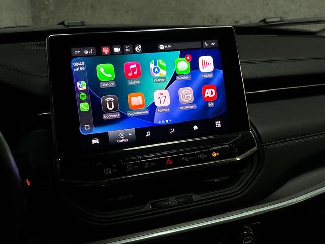 Jeep COMPASS 4xe 190 Plug-in Hybrid Electric Limited Sport 190Pk Automaat (VIRTUAL COCKPIT, APPLE CARPLAY, GROOT NAVI, STUUR/STOELVERWARMING, CAMERA, KEYLESS, GETINT GLAS, TREKHAAK, ADAPTIVE CRUISE, NIEUWSTAAT)