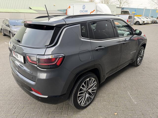 Jeep COMPASS 1.5T e-Hybrid S (Leder incl verwarming/koeling/geheugen - Elektrische Klep - 360gr Camera - 19"- LED - Navigatie - Adaptieve Cruise Controle - Automatische Airco - Stuurwiel verwarming)