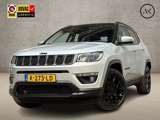 Jeep COMPASS 1.3T Night Eagle Sport 150Pk Automaat (APPLE CARPLAY, ZWART DAK, GROOT NAVI, CAMERA, GETINT GLAS, LEDER, SPORTSTOELEN, LM VELGEN, ELEK PAKKET, NIEUWSTAAT)