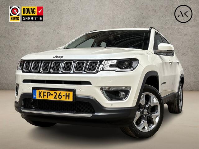 Jeep COMPASS 1.4 MultiAir Limited 4x4 170Pk Automaat (APPLE CARPLAY, NAVIGATIE, LEDER, CAMERA, MEMORY SEATS, GETINT GLAS, BEATS AUDIO, NIEUWSTAAT)