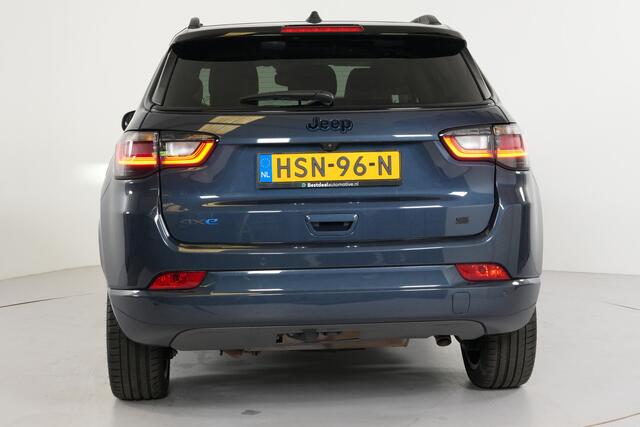 Jeep COMPASS 4xe 240pk S PHEV | Trekhaak | Leer | Stl. verw. | 19" | Camera 360° | Memory | Adaptive | Dodehoek | Inparkeer |