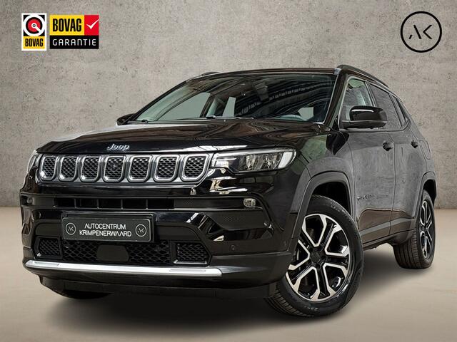 Jeep COMPASS 4xe 190 Plug-in Hybrid Electric Night Eagle 190Pk Automaat (VIRTUAL COCKPIT, APPLE CARPLAY, GROOT NAVI, 360 CAMERA, LEDER, GETINT GLAS, SPORTSTOELEN, ADAPTIVE CRUISE, NIEUWSTAAT)