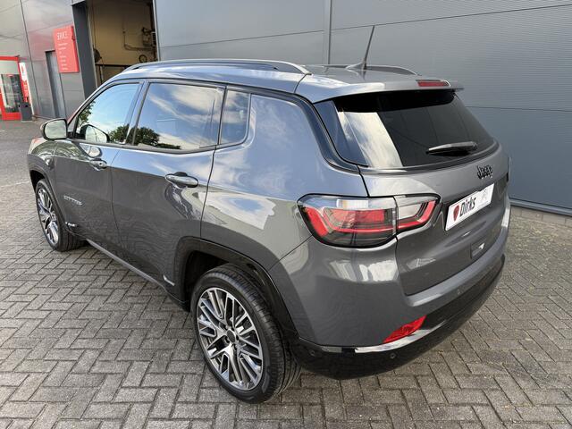 Jeep COMPASS 1.5T e-Hybrid Summit (Leder incl verwarming/koeling/geheugen - Elektrische Klep - Adaptieve Cruise Controle - LED - Keyless Entry - 360gr Camera - Navigatie - Apple Carplay)
