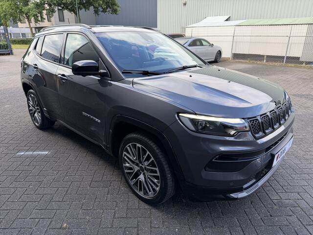 Jeep COMPASS 1.5T e-Hybrid Summit (Leder incl verwarming/koeling/geheugen - Elektrische Klep - Adaptieve Cruise Controle - LED - Keyless Entry - 360gr Camera - Navigatie - Apple Carplay)