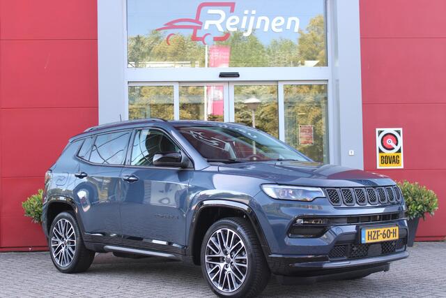 Jeep COMPASS 4xe 240PK Plug-in Hybrid ELECTRIC SUMMIT | LEDEREN BEKLEDING | STOEL VENTILATIE | STOEL/STUUR/ VERWARMING | VOORSTOELEN ELEKTRISCH VERSTELBAAR MET GEHEUGEN FUNCTIE OP DE BESTUURDERSSTOEL | ELEKTRISCH BEDIENBARE ACHTERKLEP | NAVIGATIE | DRAADLOZE APPLE CAR