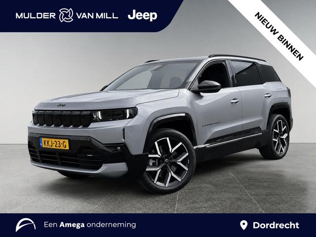 Jeep COMPASS First Edition EV 74kWh 213pk | SCHUIF/KANTELDAK | 360° CAMERA | WARMTEPOMP | LEDER | ELEKTR. STOEL INCL. MEMORY |