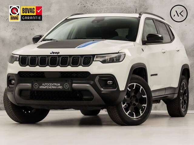 Jeep COMPASS 4xe 240 Plug-in Hybrid Electric Trailhawk 240Pk Automaat (PANORAMADAK, VIRTUAL COCKPIT, APPLE CARPLAY, GROOT NAVI, LEDER, CAMERA, SPORTSTOELEN, GETINT GLAS, ADAPTIVE CRUISE, NIEUWSTAAT)