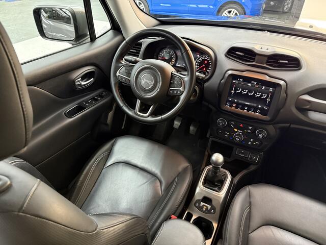 Jeep RENEGADE 1.0T Limited, 120Pk, 2018, 1ste eigenaar, Volledig leder, Climate control, Cruise control, Navigatie, Parkeersensoren, Achteruitrijcamera, LED Koplampen, DAB radio,