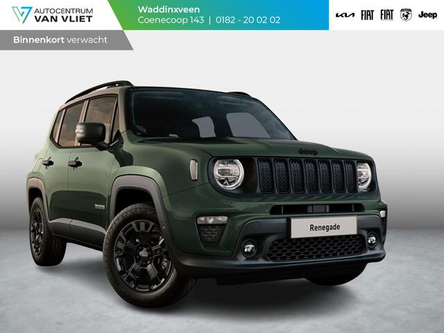 Jeep RENEGADE 4xe 240 Plug-in Hybrid Electric The North Star | Schuif/Kanteldak | Winter Pack | Techno Green