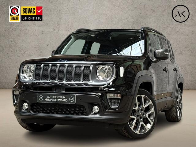Jeep RENEGADE 4xe 240 Plug-in Hybrid Electric S 240Pk Automaat (APPLE CARPLAY, GROOT NAVI, CAMERA, STUUR/STOELVERWARMING, SPORTSTOELEN, ADAPTIVE CRUISE, GETINT GLAS, LANE ASSIST, NIEUWSTAAT)