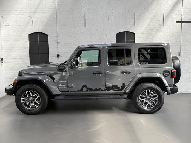 Jeep WRANGLER Unlimited 4xe 380 Sahara 272pk CABRIOLET / CAMERA / STUUR EN STOELVERWARMING / LEER
