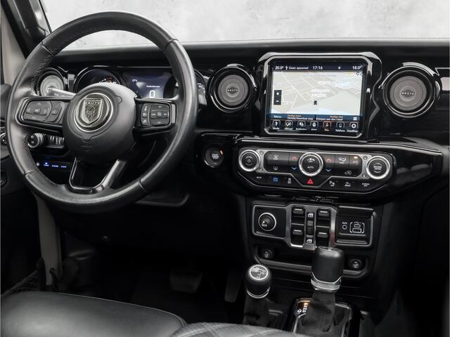 Jeep WRANGLER Unlimited 4xe 380 BRUTE Richmond Pure 380Pk Automaat (SKY ONE TOUCH, NAPPA LEDER, APPLE CARPLAY, CAMERA, STOELVERWARMING, KEYLESS, ADAPTIVE CRUISE, NIEUWSTAAT)