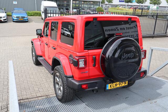 Jeep WRANGLER Unlimited 4xe 380 Sahara Camera voor+achter/Apple carplay/Stoelverwarming/Stuurverwarming/Lederen bekleding/Adaptieve Cruise control/Climate control/Keyless/Navigatie