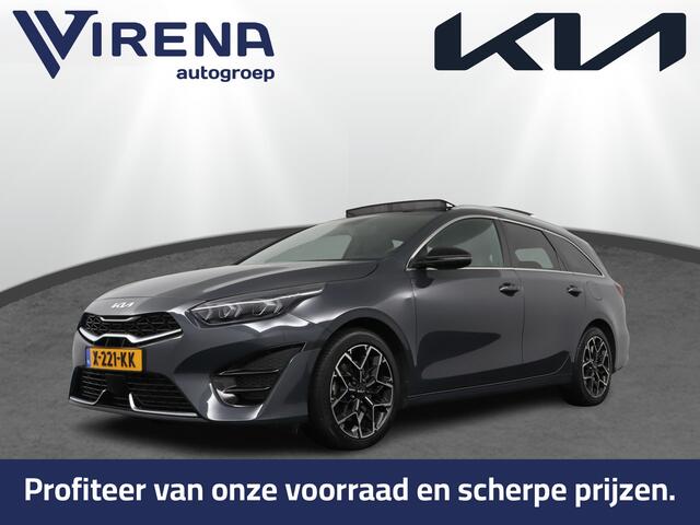 KIA CEE D Ceed Sportswagon 1.5 T-GDi GT-Line Automaat - Automatische achterklep - Keyless entry - Achteruitrij camera - Stoel/Stuur verwarming - Adaptieve cruise control - Schuif/kantel dak - Apple Carplay/Android Auto - -Fabrieksgarantie tot 12-2030
