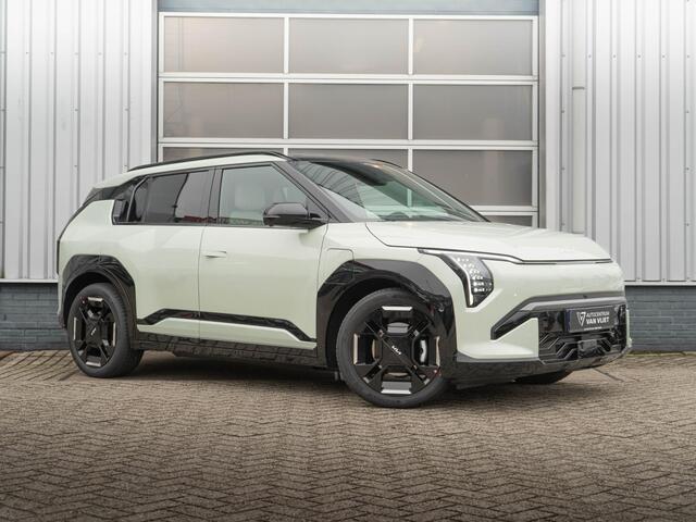 KIA EV3 GT-PlusLine 81.4 kWh Direct beschikbaar l Adventurine Green | 360 camera l l Harman Kardon l Stoel en stuurverwarming l Stoel ventilatie l Schuif kantel dak l