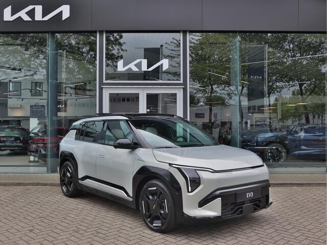 KIA EV3 GT-PlusLine 81.4 kWh | Memory | Leder | Navigatie | Elektrisch glazen schuif-/kantel dak | Tot 10Jr. Kia-Garantie |