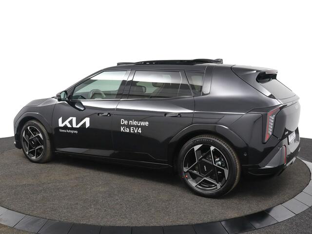 KIA EV4 GT-PlusLine 81.4 kWh Stoel/Stuur verwarming - Stoel ventilatie - Matrix koplampen - Geheugen bestuurdersstoel - Head-up display - 360 graden camera - Adaptive cruise control - Fabrieksgarantie t/m 03-10-2032