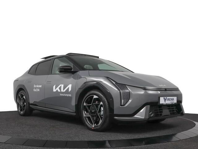KIA EV4 Fastback GT-PlusLine 81.4 kWh Prijs incl. Inruilpremie - Stoelverwarming/ventilatie - Glazen Schuif-/kanteldak - Elektrisch verstelbare voorstoelen - Dodehoekcamera - Head-up display Fabrieksgarantie tot 2032 - Fabrieksgarantie tot 09-2032
