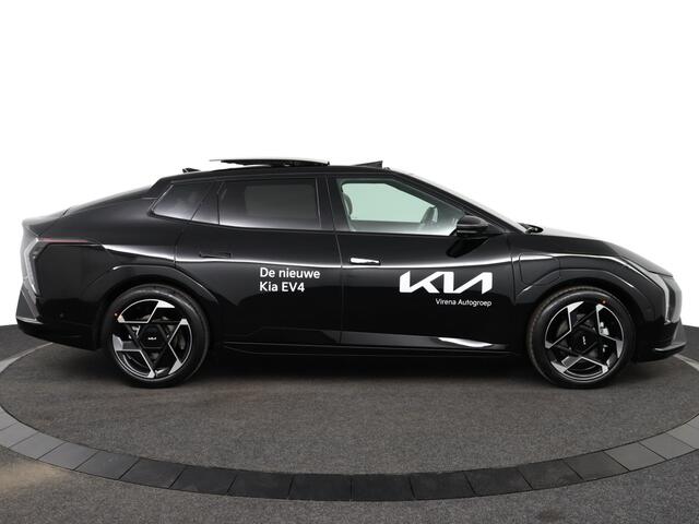 KIA EV4 Fastback GT-PlusLine 81.4 kWh Prijs incl. Inruilpremie - Stoelverwarming/ventilatie - Glazen Schuif-/kanteldak - Elektrisch verstelbare voorstoelen - Dodehoekcamera - Head-up display - Fabrieksgarantie tot 09-2032