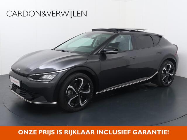KIA EV6 Plus Advanced 77.4 kWh | SoH 100% | Panorama dak | Digitale cockpit | Automaat | Multifunctioneel stuurwiel | Cruise control | Laneassist | Flippers | Spraakbediening | Drivemode | Bluetooth | Navigatie | Apple Carplay - Androidauto | Dab+ | Kinderslot | 