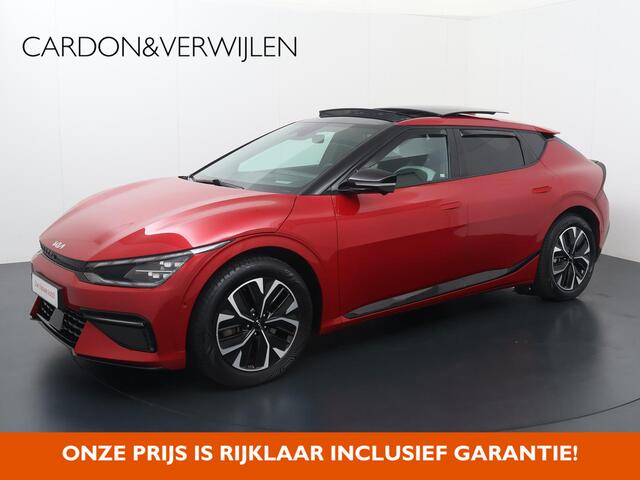 KIA EV6 GT-Line 77.4 kWh | SoH 100% | Panorama dak | Digitale cockpit | Automaat | Multifunctioneel stuurwiel | Cruise control | Laneassist | Flippers | Spraakbediening | Drivemode | Bluetooth | Navigatie | Apple Carplay - Androidauto | Dab+ | Kinderslot | Automa