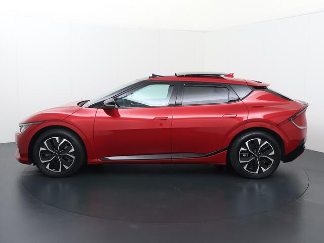 KIA EV6 GT-Line 77.4 kWh | SoH 100% | Panorama dak | Digitale cockpit | Automaat | Multifunctioneel stuurwiel | Cruise control | Laneassist | Flippers | Spraakbediening | Drivemode | Bluetooth | Navigatie | Apple Carplay - Androidauto | Dab+ | Kinderslot | Automa