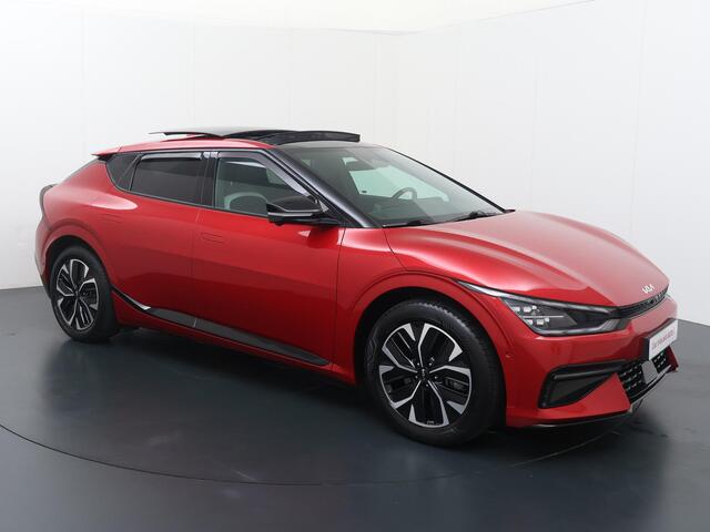 KIA EV6 GT-Line 77.4 kWh | SoH 100% | Panorama dak | Digitale cockpit | Automaat | Multifunctioneel stuurwiel | Cruise control | Laneassist | Flippers | Spraakbediening | Drivemode | Bluetooth | Navigatie | Apple Carplay - Androidauto | Dab+ | Kinderslot | Automa