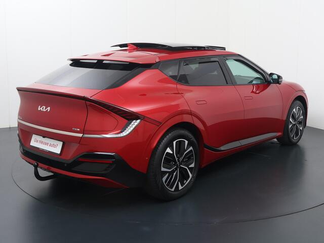 KIA EV6 GT-Line 77.4 kWh | SoH 100% | Panorama dak | Digitale cockpit | Automaat | Multifunctioneel stuurwiel | Cruise control | Laneassist | Flippers | Spraakbediening | Drivemode | Bluetooth | Navigatie | Apple Carplay - Androidauto | Dab+ | Kinderslot | Automa