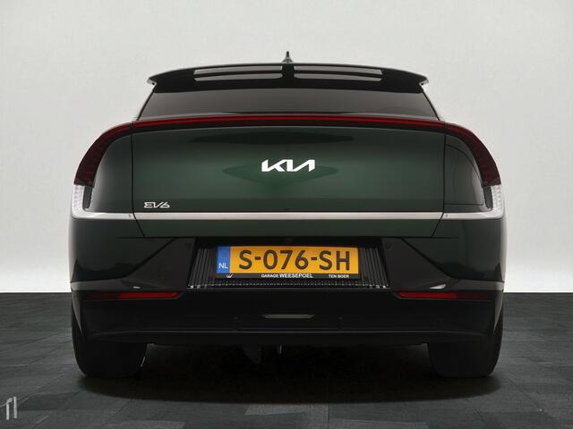 KIA EV6 58kWh Plus (SOH 97,7%) - Lederen bekleding - Navigatie - Elektr. stoelen - Stoel- en stuurverwarming - Afneembare trekhaak - Fabrieksgarantie tot 04-2030