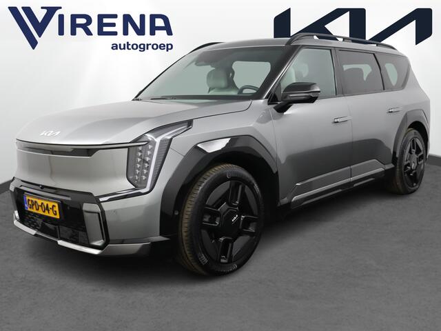 KIA EV9 GT-Line AWD 99.8 kWh - SOH 98,9 % Apple Carplay/Android Auto - Cruise Control - Dodehoekdetectie - Elektrische Glazen Schuif-/Kanteldak - Navigatie - Stoel/Stuur Verwarming - Fabrieksgarantie tot 10-2031