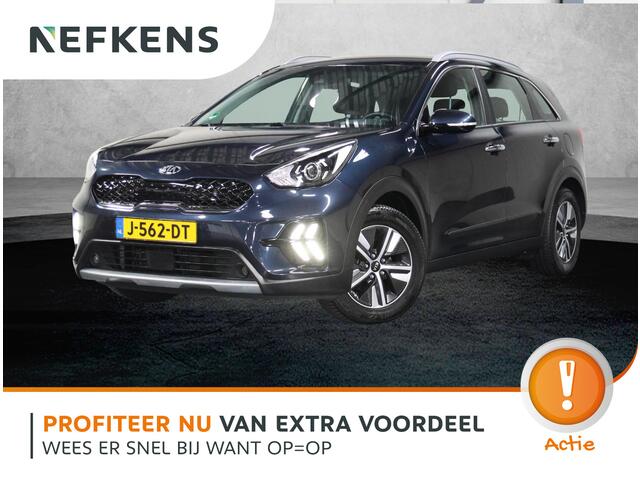 KIA Niro 1.6 GDi Hybrid DynamicLine | AUTOMAAT | AppleCarPlay/AndroidAuto | Dodehoekdetectie | 17"LMV | Adaptive Cruise Control | Camera | Climate Control | Navigatie | Parkeersensoren | Isofix | Armsteun |